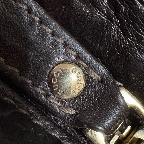 Authentic Gucci GG Dark Brown Guccissima Messenger Crossbody Bag Dust Bag & Tote - Picture 12 of 16